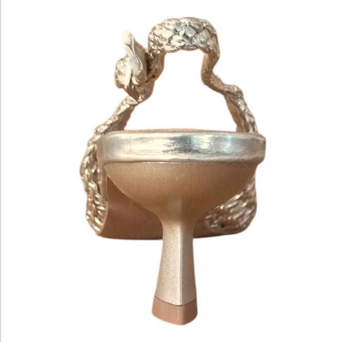 Décolleté Slingback Donna Galia Oro Intrecciato – Scarpe Eleganti con Tacco Medio Galia colore Gold - SculcoScarpe