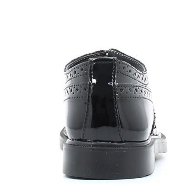 Francesina Stringata Bambina Melania Vernice Nera Elegante Melania colore Nero - SculcoScarpe