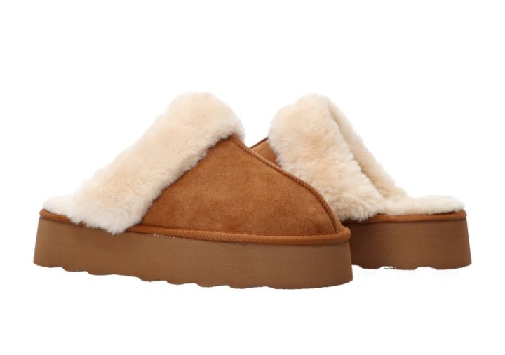Gold&Gold Pantofola Donna Comfort Calda e Antiscivolo per Casa Gold&Gold colore Taupe - SculcoScarpe