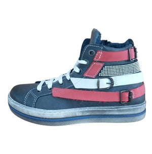 Melania Sneakers Bambina Alta Blu con Cinturini – Scarpe Casual Bambina Melania colore Blu notte - SculcoScarpe