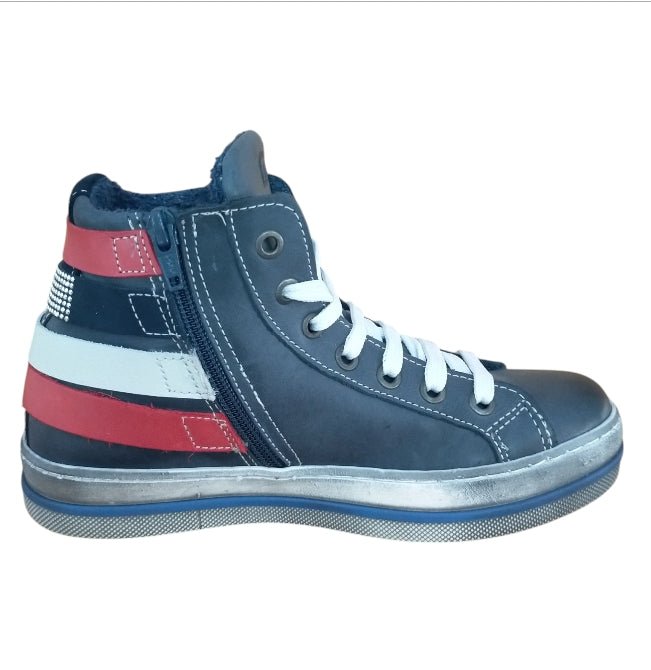 Melania Sneakers Bambina Alta Blu con Cinturini – Scarpe Casual Bambina Melania colore Blu notte - SculcoScarpe