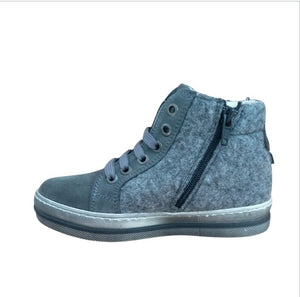 Melania Sneakers Bambina Alte Grigio con Zip – Scarpe Casual Bambina Melania colore Grigio - SculcoScarpe