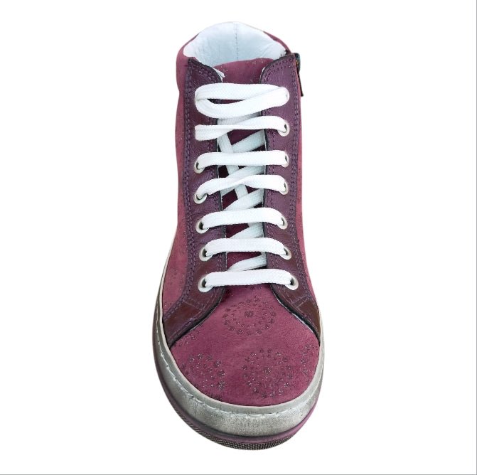 Melania Sneakers Bambina Alte Viola con Zip – Scarpe Casual Bambina Melania colore Prugna - SculcoScarpe