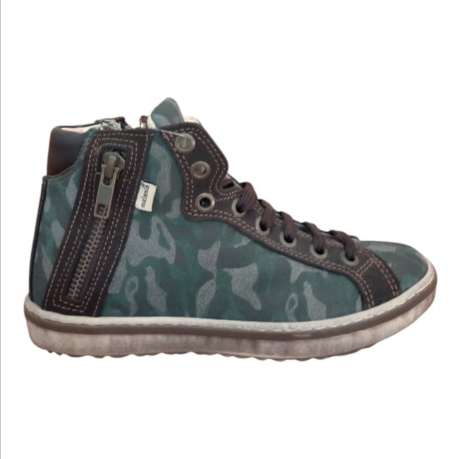 Melania Sneakers Bambino Camouflage con Zip – Scarpe Casual Bambino Melania colore Verde militare - SculcoScarpe