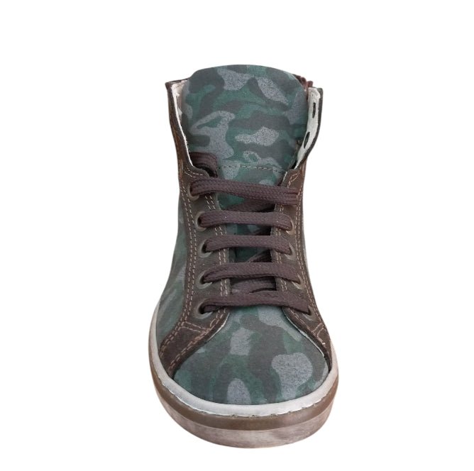 Melania Sneakers Bambino Camouflage con Zip – Scarpe Casual Bambino Melania colore Verde militare - SculcoScarpe