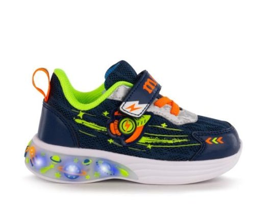 Melania Sneakers Bambino con Luci LED e Plantare in Memory Foam Melania colore Blu/fluo - SculcoScarpe