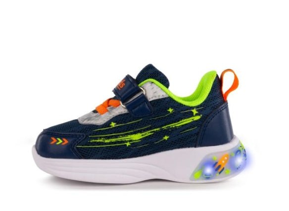 Melania Sneakers Bambino con Luci LED e Plantare in Memory Foam Melania colore Blu/fluo - SculcoScarpe