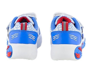 Melania Sneakers Bambino con Luci LED, Plantare in Memory Foam e Fantasia Dinosauro Melania colore Bianco/blu - SculcoScarpe
