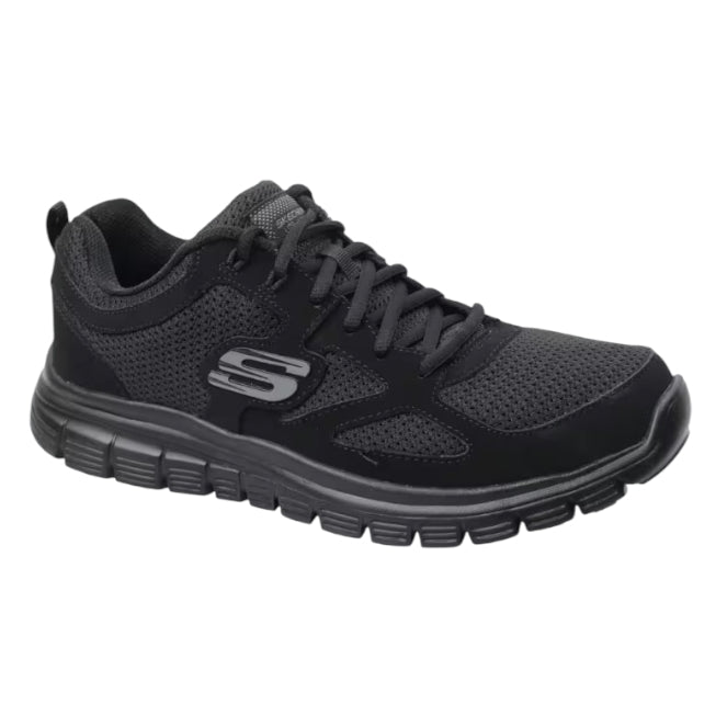 Sneakers Uomo Skechers Burns Agoura Black – Scarpe Sportive Nere Comode e Resistenti