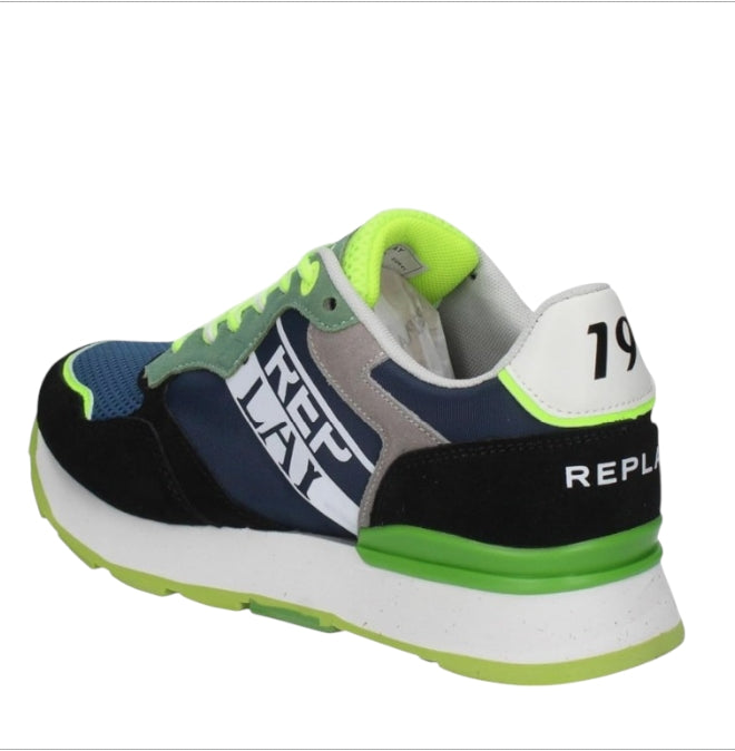 Sneakers Uomo Replay Arthur Multi 0040 Navy – Scarpe Sportive Blu Comode e Casual