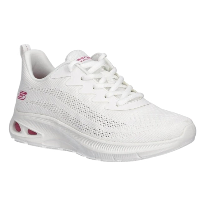 Sneakers Donna Skechers BOBS Unity Sleek Waves White – Scarpe Comode Memory Foam