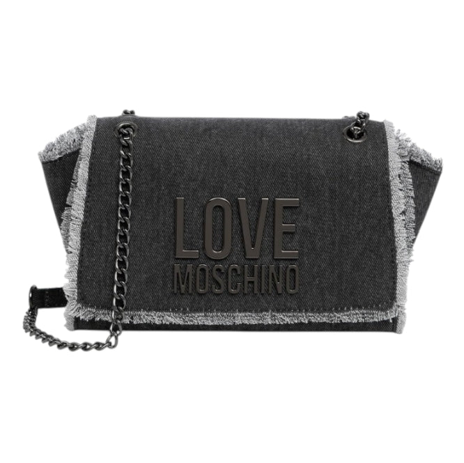 LOVE MOSCHINO Borsa Denim Grigia JC4371PP0I – Tracolla Donna Casual Chic