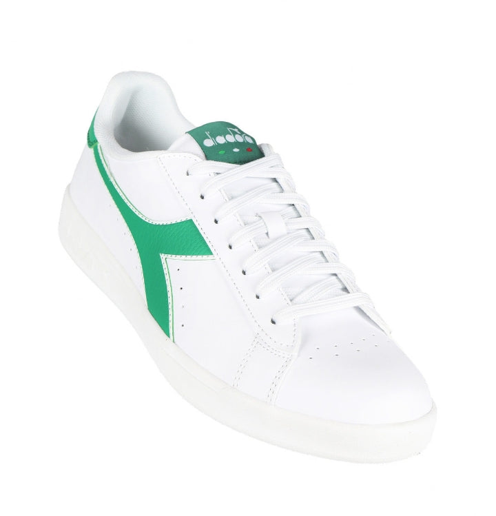 Diadora Torneo Uomo – Sneakers Bianche con Dettagli Verdi dallo Stile Iconico