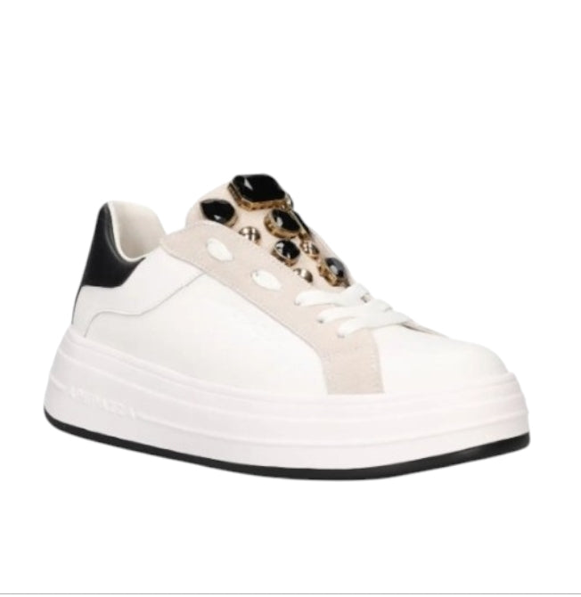 Sneakers Donna Apepazza STO LIA White/Black – Scarpe Bianche e Nere Casual Chic, Comode e Trendy