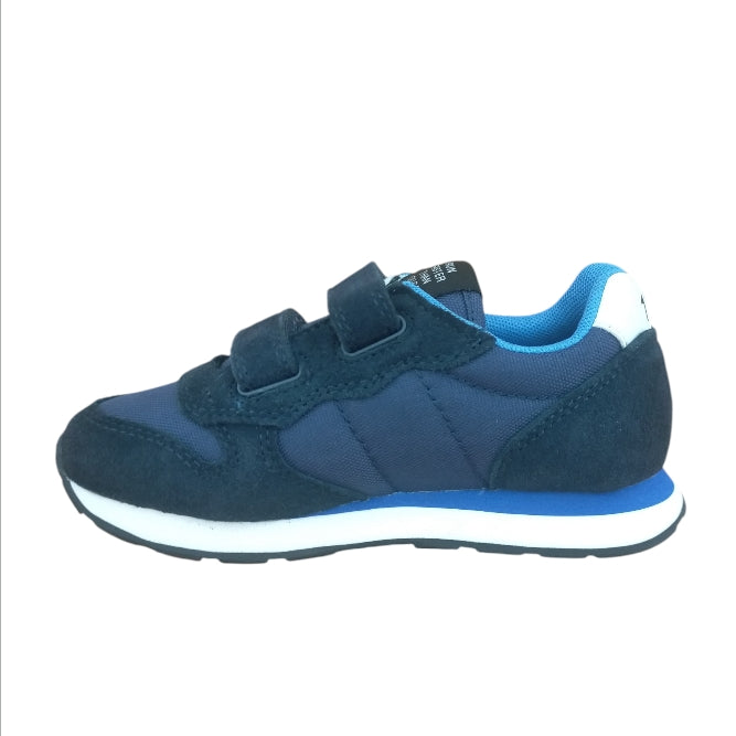 Sneakers Bambino SUN68 Blu con Strappi – Scarpe Sportive Comode e Resistenti per Bambini