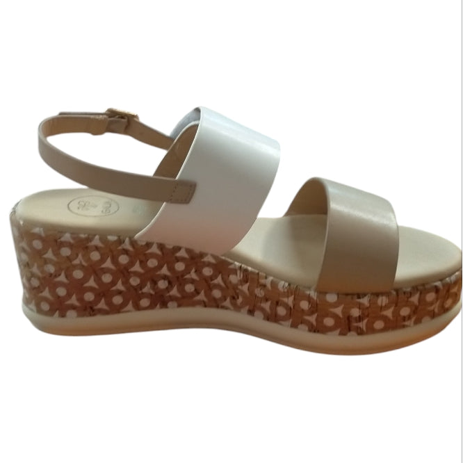 Sandalo Donna GALIA Beige con Zeppa – Elegante, Comodo e Stile Moderno Estate