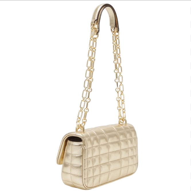 Borsa a Tracolla Donna Michael Kors TRIBECA CHAIN Pale Gold – Crossbody Elegante con Catena