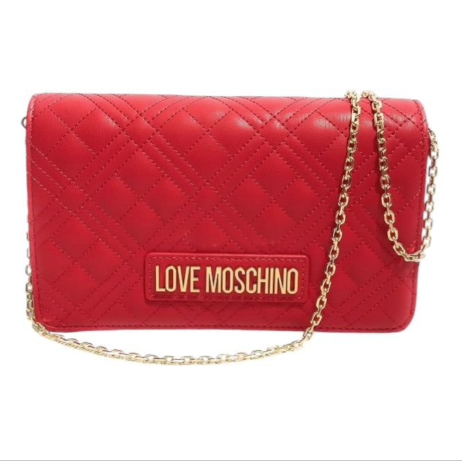 LOVE MOSCHINO Borsa Donna Rossa Trapuntata BS23MO87 JC4079 – Tracolla/Spalla in Ecopelle