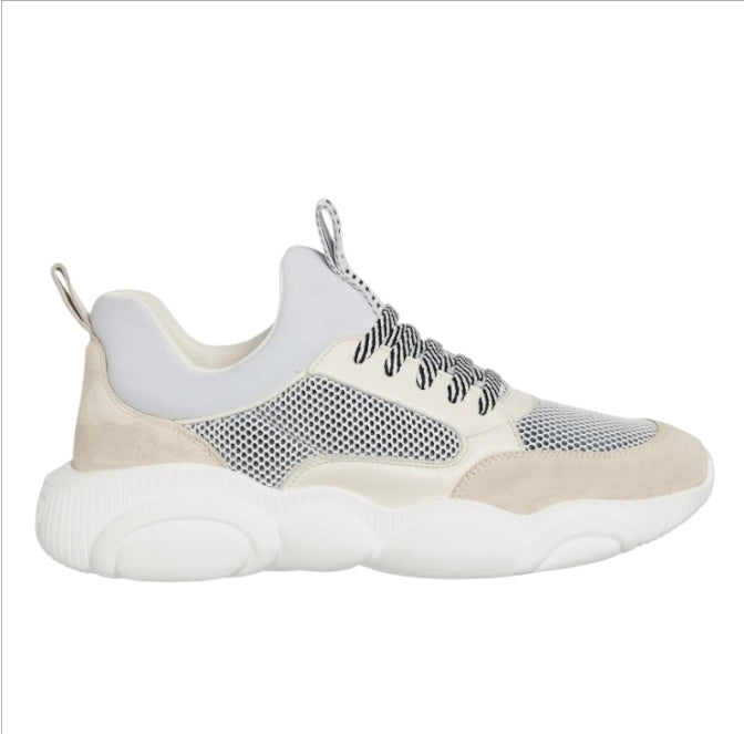 Sneakers Uomo Moschino Teddy Beige – Scarpe Casual di Lusso, Comode e Iconiche