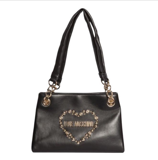 LOVE MOSCHINO Borsa Donna Nera JC41511IL1000A – Tracolla Elegante in Ecopelle