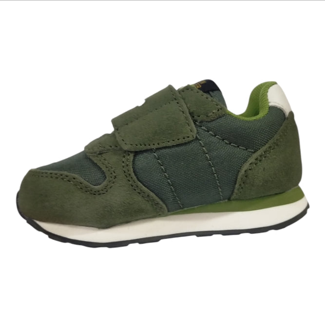 Sneakers Primi Passi Bambino SUN68 Boy’s Tom Solid Nylon First Step Verde Militare – Comode e Resistenti