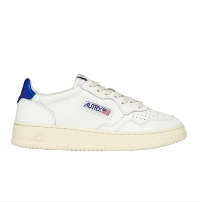 AUTRY Medalist Low Donna AULW LL63 – Sneakers Bianco Blu dallo Stile Vintage Iconico