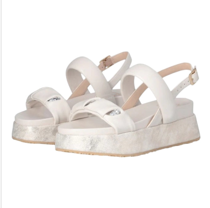 Sandali Donna Liu Jo Frida 34 Spreading Cream – Sandali Eleganti Beige con Dettagli Glamour