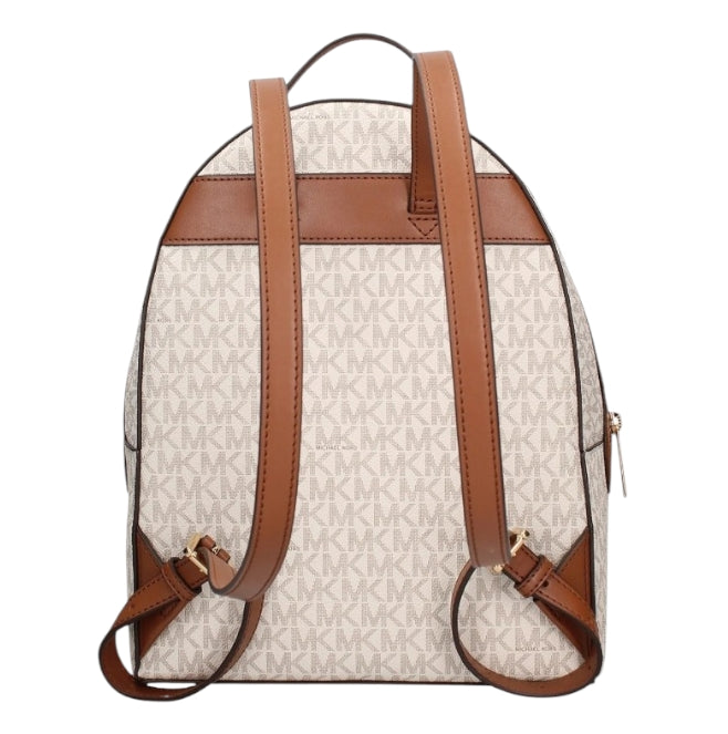 Zaino Donna Michael Kors Cream – Backpack Elegante con Zip e Tasca Frontale