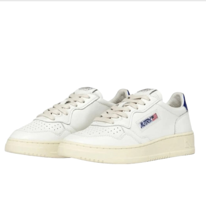 AUTRY Medalist Low Donna AULW LL63 – Sneakers Bianco Blu dallo Stile Vintage Iconico