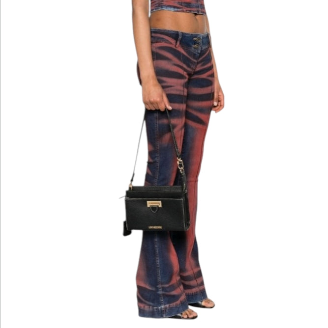 LOVE MOSCHINO Borsa Donna Nera JC4115PP1ILJ0000 – Tracolla Elegante con Logo