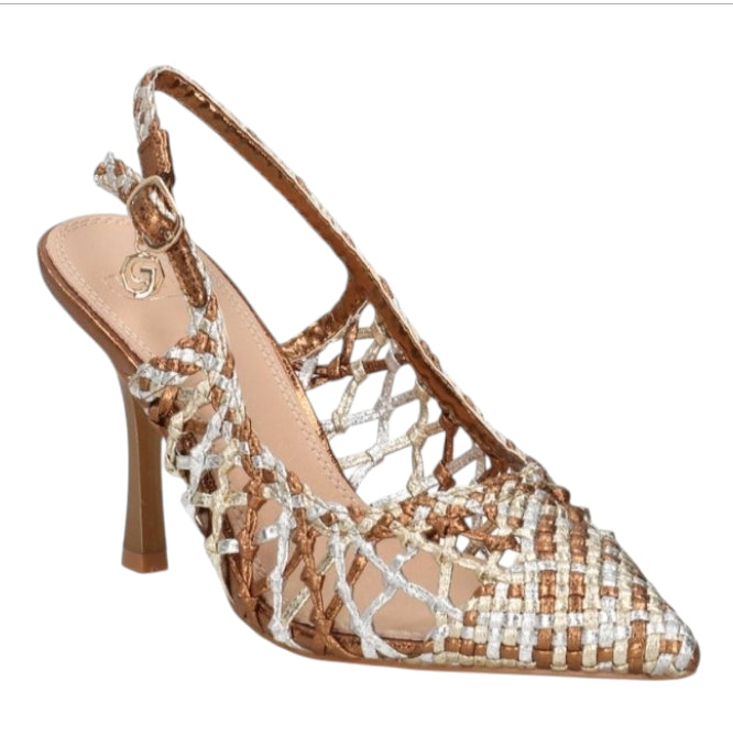 Sandali Donna Gold&Gold GK253 Oro Silver Bronzo – Scarpe con Tacco Eleganti Multicolor