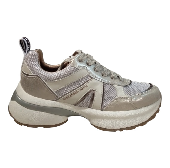 Sneakers Donna Alexander Smith Victoria VIW 1142 – Dark Ivory/Oro, Eleganti e Comode