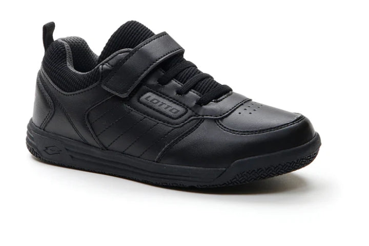 Sneakers Bambino Lotto Nera con Velcro – Comfort, Resistenza e Stile Scolastico