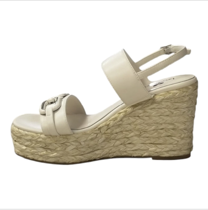 Sandali Donna Braccialini BA67 Calf Cream – Zeppa Elegante Beige con Dettagli Glamour