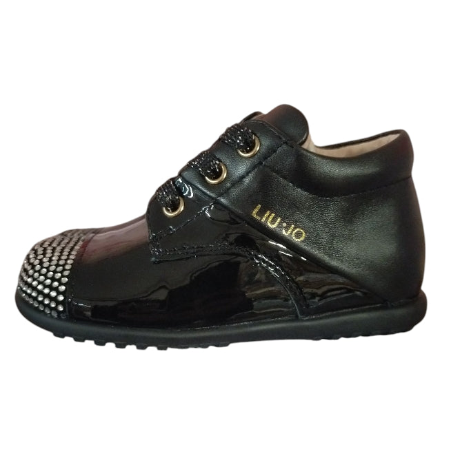 SCARPA BASSA LUIJO BAMBINA NERO PRIMI PASSI