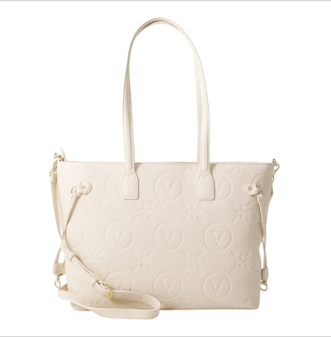 Borsa a Mano Donna Valentino Bags Samba RE Ecru – Handbag Elegante con Tracolla