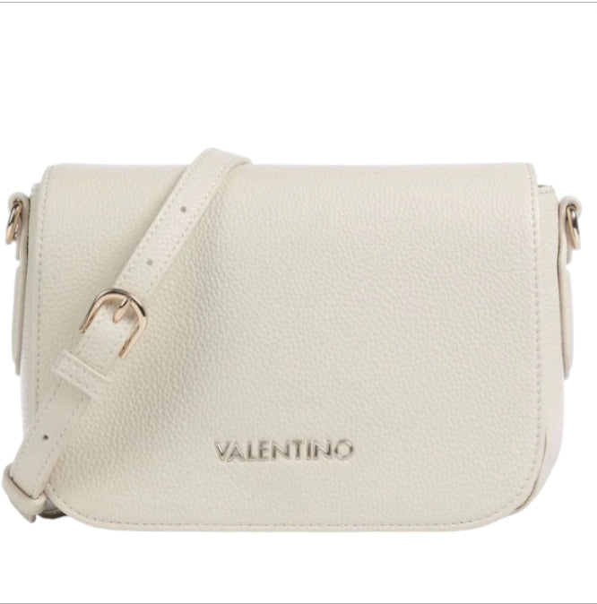 Borsa a Tracolla Donna Valentino Bags Brixton Ecru – Crossbody Elegante in Pelle Sintetica