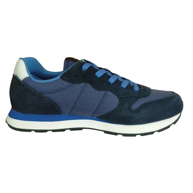 Sneakers Teenager SUN68 Boy’s Tom Solid Nylon 07 Navy Blue – Scarpe Sportive Blu Comode e Resistenti