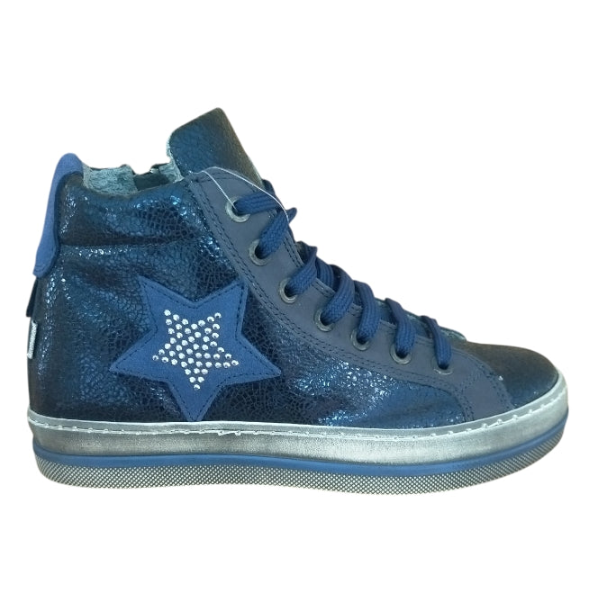 Melania Sneakers Bambina Blu con Stella – Scarpe Casual Bambina
