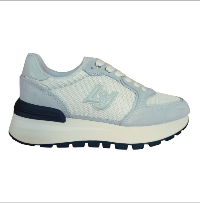 Sneakers Donna Liu Jo Platform in Tessuto Bianco e Suede – Stile Sporty Chic e Comfort