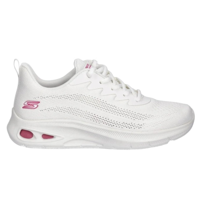 Sneakers Donna Skechers BOBS Unity Sleek Waves White – Scarpe Comode Memory Foam