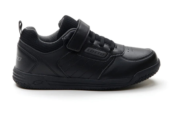 Sneakers Bambino Lotto Nera con Velcro – Comfort, Resistenza e Stile Scolastico