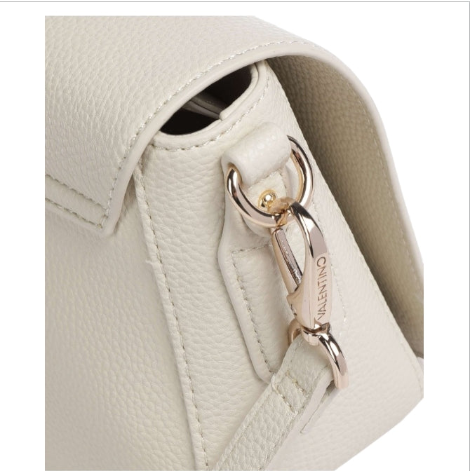 Borsa a Tracolla Donna Valentino Bags Brixton Ecru – Crossbody Elegante in Pelle Sintetica