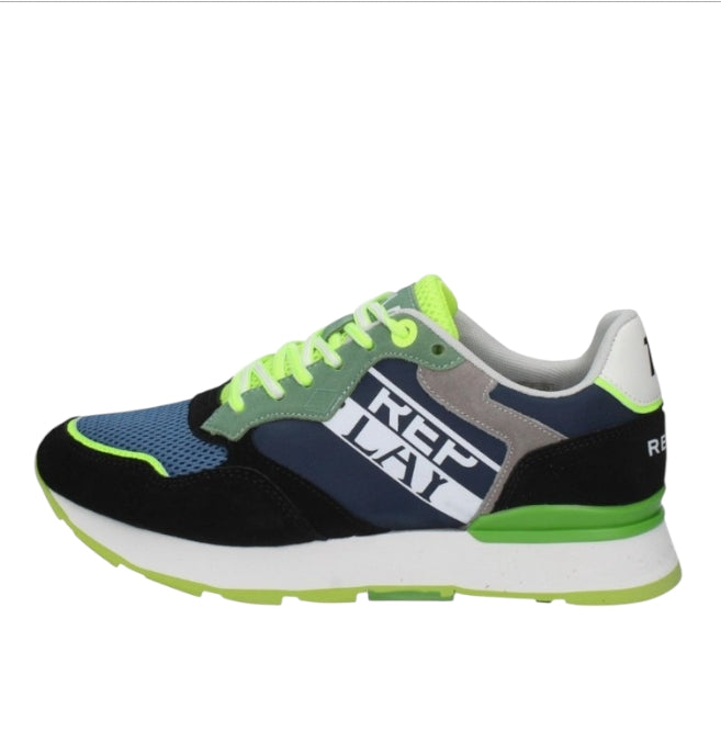 Sneakers Uomo Replay Arthur Multi 0040 Navy – Scarpe Sportive Blu Comode e Casual