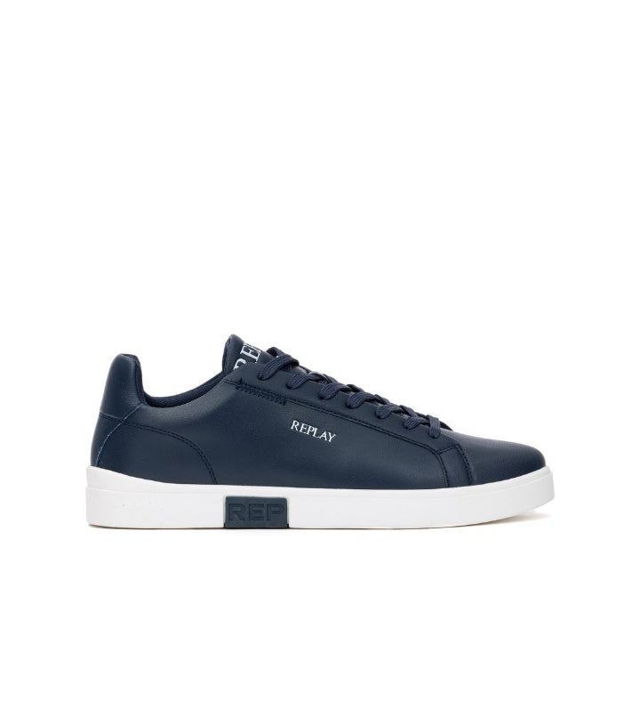 Sneakers Uomo Replay Polys BIC DF0 Navy/White – Scarpe Sportive Blu e Bianche Comode e Casual