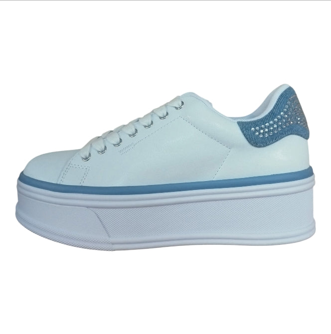 Sneakers Donna Liu Jo Selma 16 White/Denim – Stile Casual Chic e Comfort