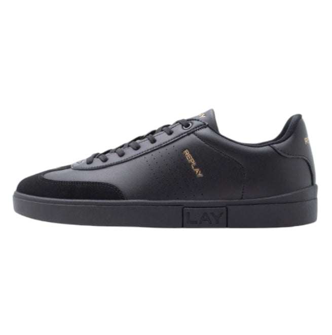 Sneakers Uomo Replay Polys M Scent 0562 Black – Scarpe Nere Minimal Casual Eleganti