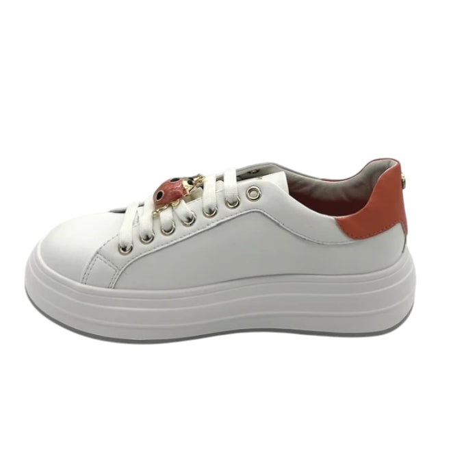 Sneakers Donna Ape Pazza White Red Lea – Stile Urban e Comfort