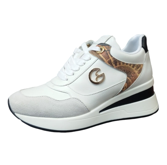 Sneakers Donna Gattinoni Edison Planetarium White Classic – Scarpe Bianche Platform Eleganti