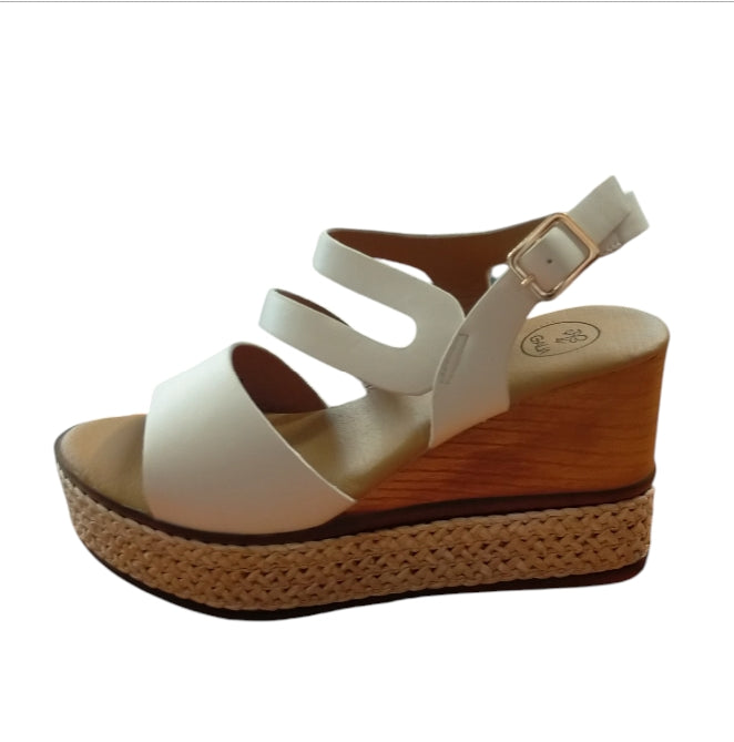 Sandalo Donna GALIA beige con Zeppa – Elegante, Comodo e Stile Espadrillas
